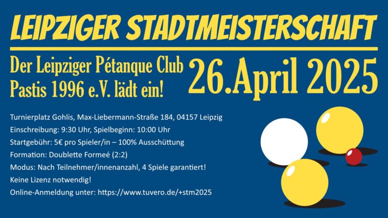 Einladung Stadtmeisterschaft 2025
